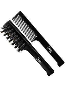 Proraso Mustache Comb & Beard Brush Set - zestaw szczotek do brody i wąsów