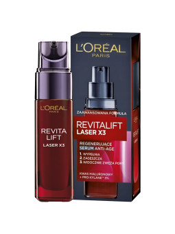 Loreal Revitalift Laser x3 - przeciwstarzeniowe serum do twarzy z retinolem, 30ml