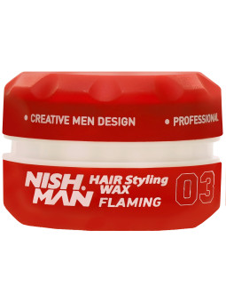 Nishman Hair Wax Flaming 03 - wodna pomada do włosów, 150ml