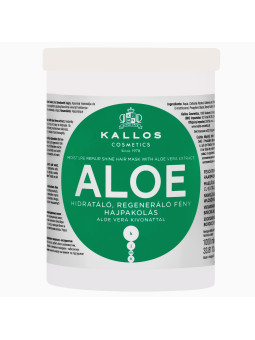 Kallos Aloe Moisture Repair Mask - nawilżająco-regenerująca maska do włosów suchych z aloesem, 1000ml