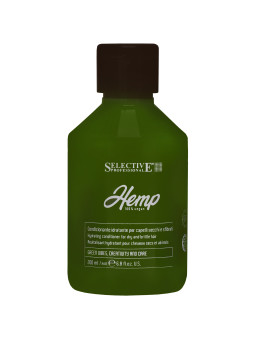 Selective Hemp 100% Vegan Condition - nawilżająca odżywka do włosów suchych i zniszczonych z olejkiem z nasion konopii, 200ml